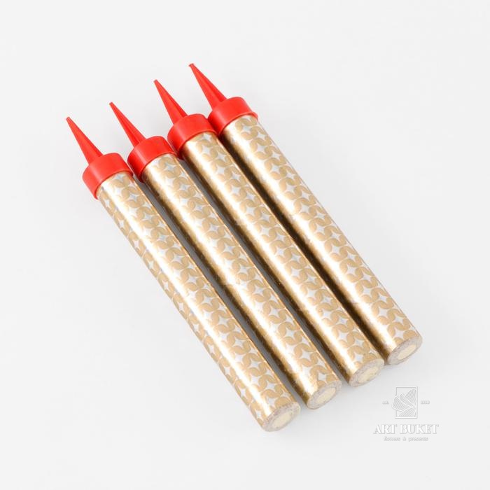 Набор тортовых свечей "Фонтаны", 12,5 см, 4 шт