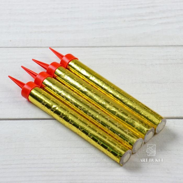 Набор тортовых свечей "Фонтаны", 12,5 см, 4 шт