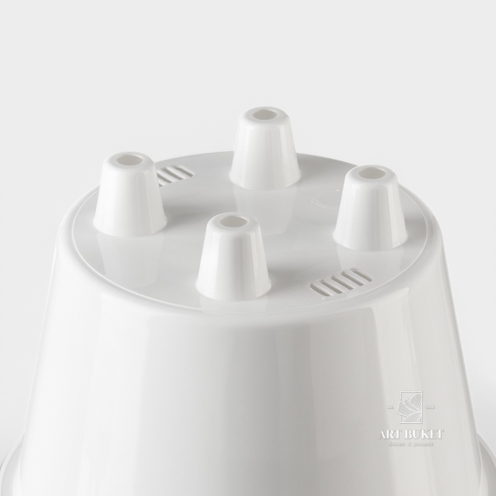 Кашпо для цветов со вставкой «Порто», 1 л, цвет нефрит