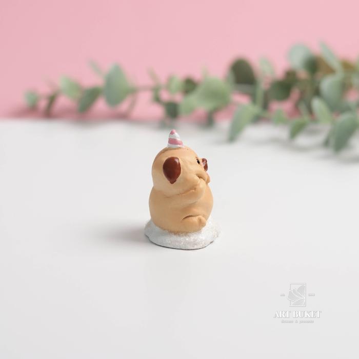 Фигурка полистоун «Мопс на облачке», 4 см