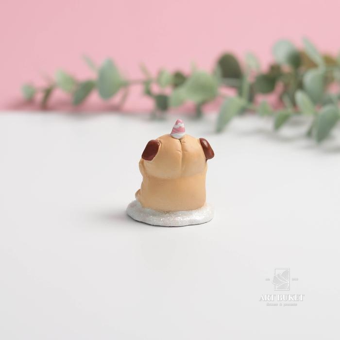 Фигурка полистоун «Мопс на облачке», 4 см