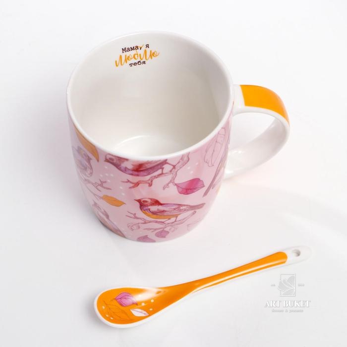 Набор «Мама ты прекрасна»: кружка 350 мл, ложка