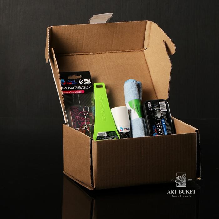 Подарочный бокс "Крутому перцу" автонабор для ухода