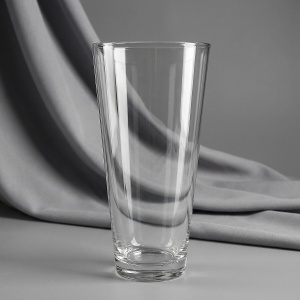 Ваза "Коническая" (стекло), D15хH30 см Прозрачный (H-30, D-15, Прозрачный)