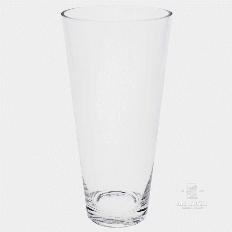 Ваза "Коническая" (стекло), D15хH30 см Прозрачный (H-30, D-15, Прозрачный)