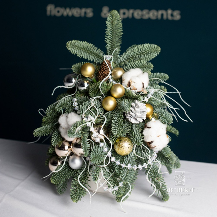 Новогодняя елка ручной работы №7