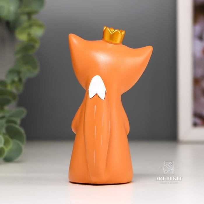 Сувенир "Лисичка в короне с сердечком" 10,3х6х6,5 см      