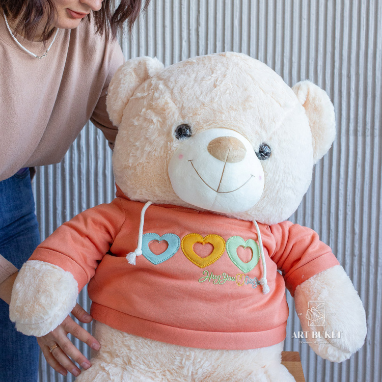 Медведь в худи 90 см