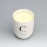 Свеча ароматическая в стакане "Home Fragrance", ирис и сладости, белая, 7х8 см