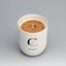 Свеча ароматическая в стакане "Home Fragrance", ирис и сладости, белая, 7х8 см