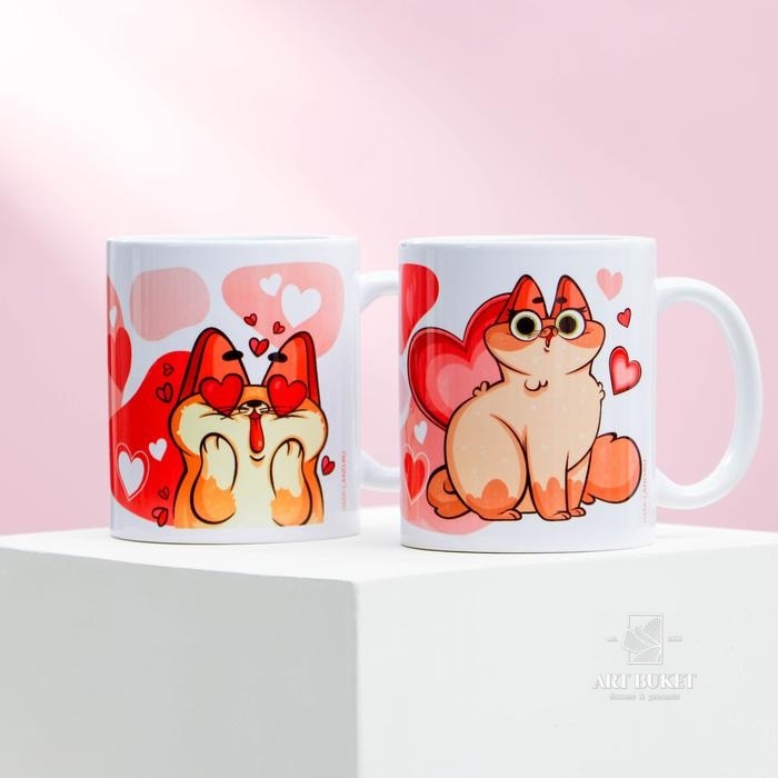 Подарочный набор  «Для самых любимых», кружки 2 шт, 350 мл 