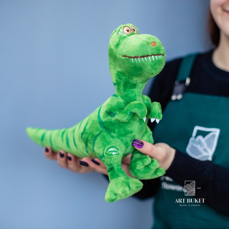 Динозаврик зеленый 40 см