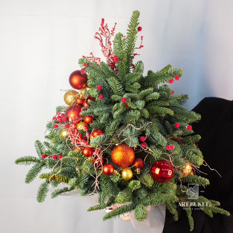 Новогодняя елка ручной работы №8