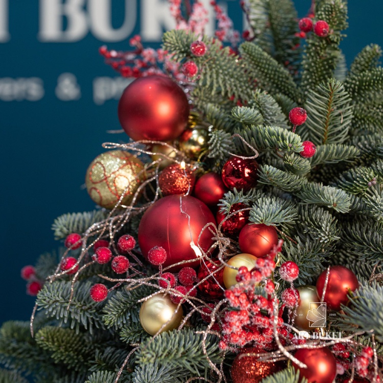 Новогодняя елка ручной работы №8