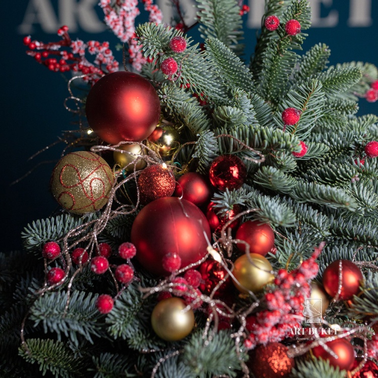 Новогодняя елка ручной работы №8