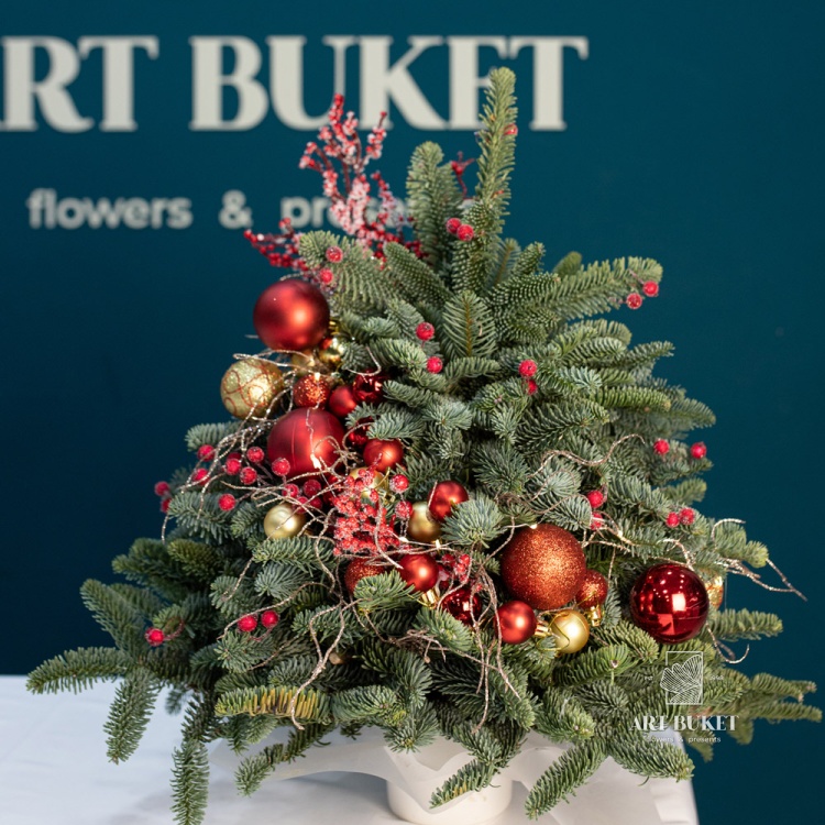 Новогодняя елка ручной работы №8