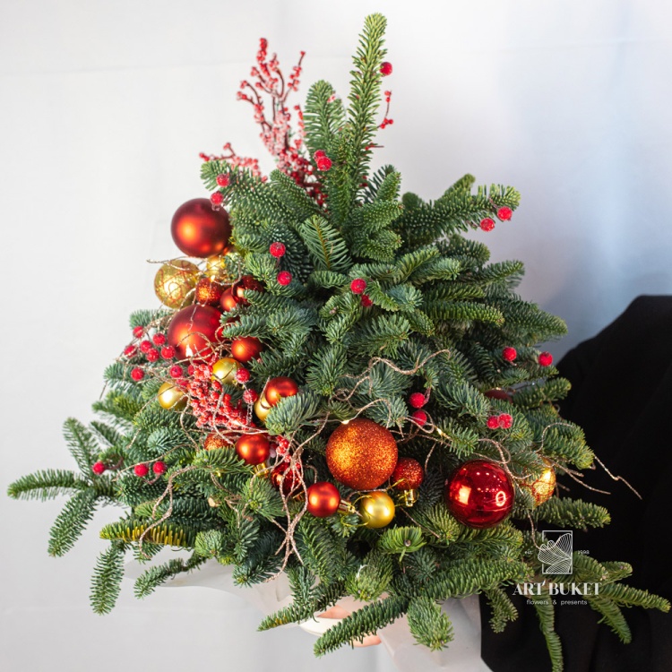 Новогодняя елка ручной работы №8