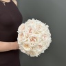 Свадебный букет из пионоидной розы "White O'Hara"