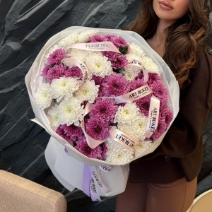 11 кустовых хризантем микс