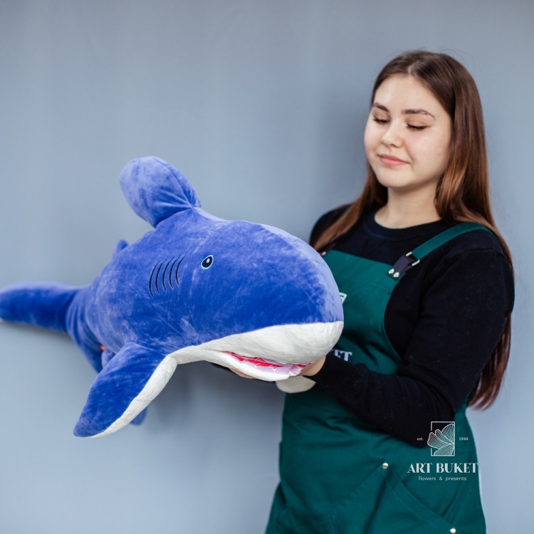 Акула синяя 80 см