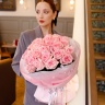 27 пионовидных роз "Pink o'hara"