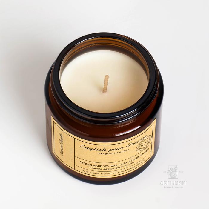 Свеча ароматическая в банке "ENGLISH PEAR FREESIA", 100 гр,           