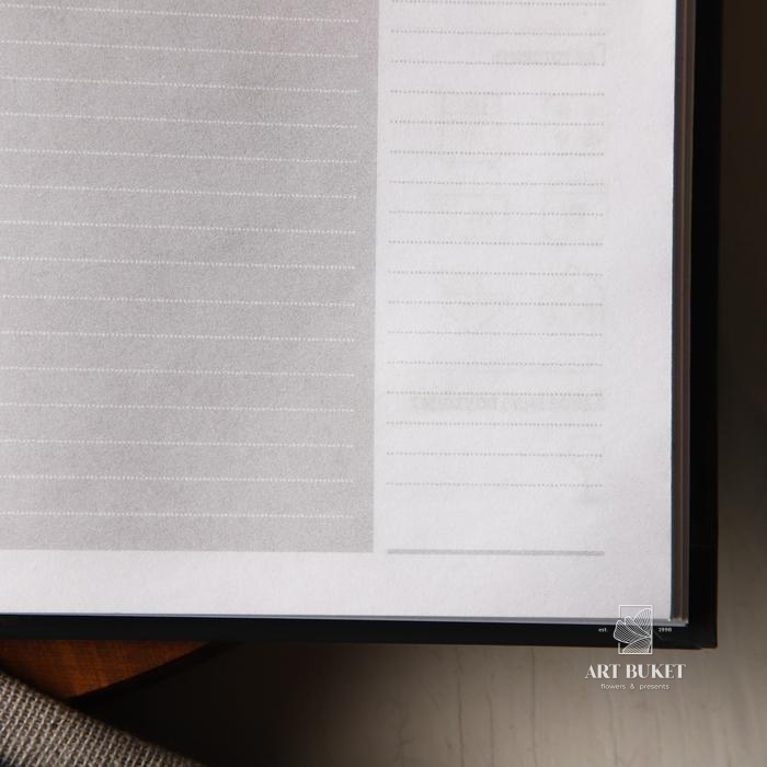 Книга для записи рецептов и блокнот список покупок "Живи со вкусом"