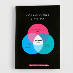 Ежедневник творческого человека с заданиями А5, 120 л. В твердой обложке «Тревожная масса»