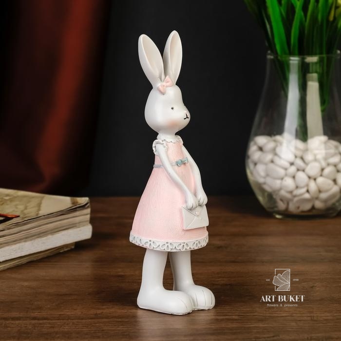 Сувенир "Зайка в бежевом платье" 19,5х4,5х6,5 см