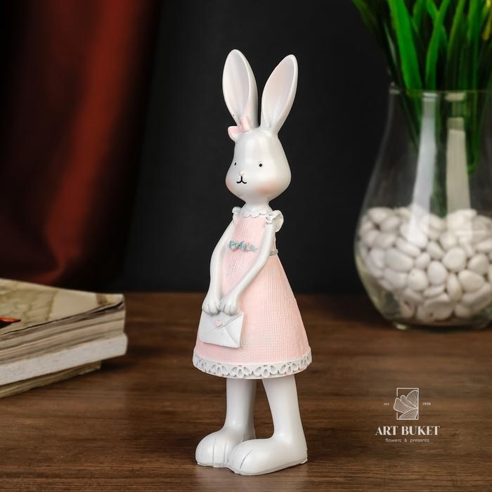 Сувенир "Зайка в бежевом платье" 19,5х4,5х6,5 см