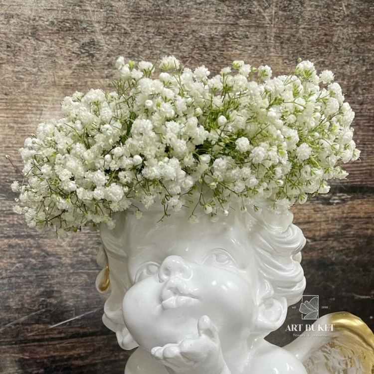 Свадебный венок из гипсофилы