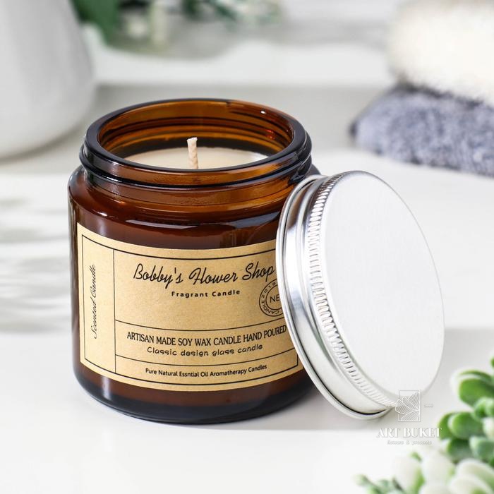 Свеча ароматическая в банке "BOBBY'S FLOWER SHOP", 100 гр            
