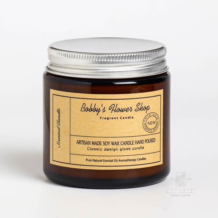 Свеча ароматическая в банке "BOBBY'S FLOWER SHOP", 100 гр            