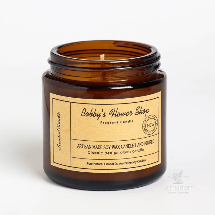 Свеча ароматическая в банке "BOBBY'S FLOWER SHOP", 100 гр            