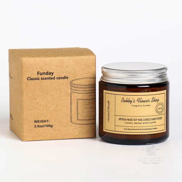 Свеча ароматическая в банке "BOBBY'S FLOWER SHOP", 100 гр            