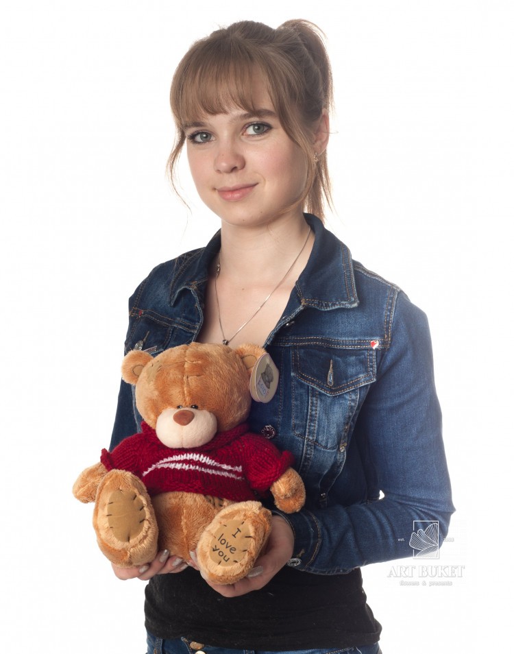 Тедди коричневый средний