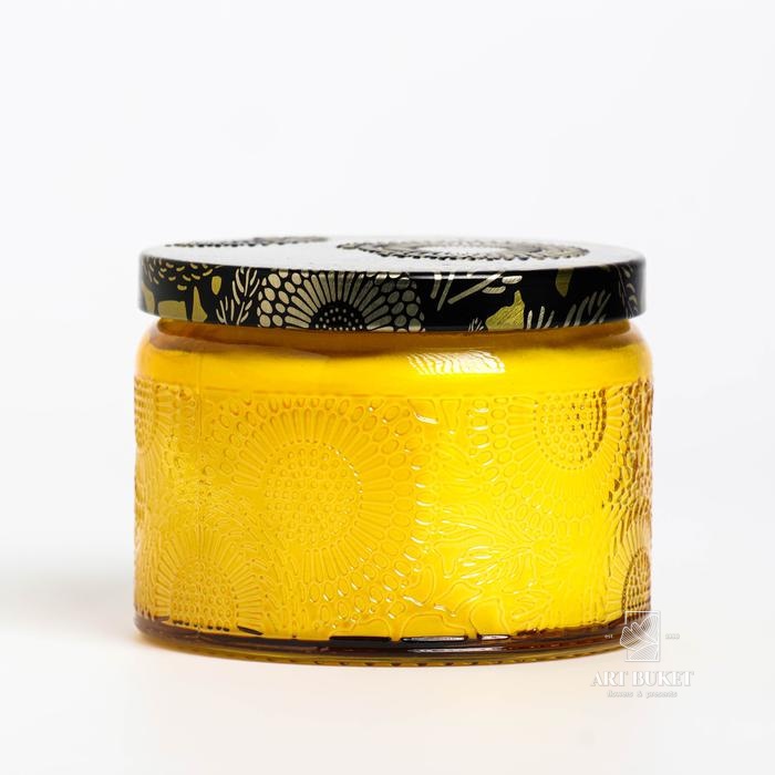 Свеча ароматическая в банке "BORNEO AMBER", 5х7 см, амбер   