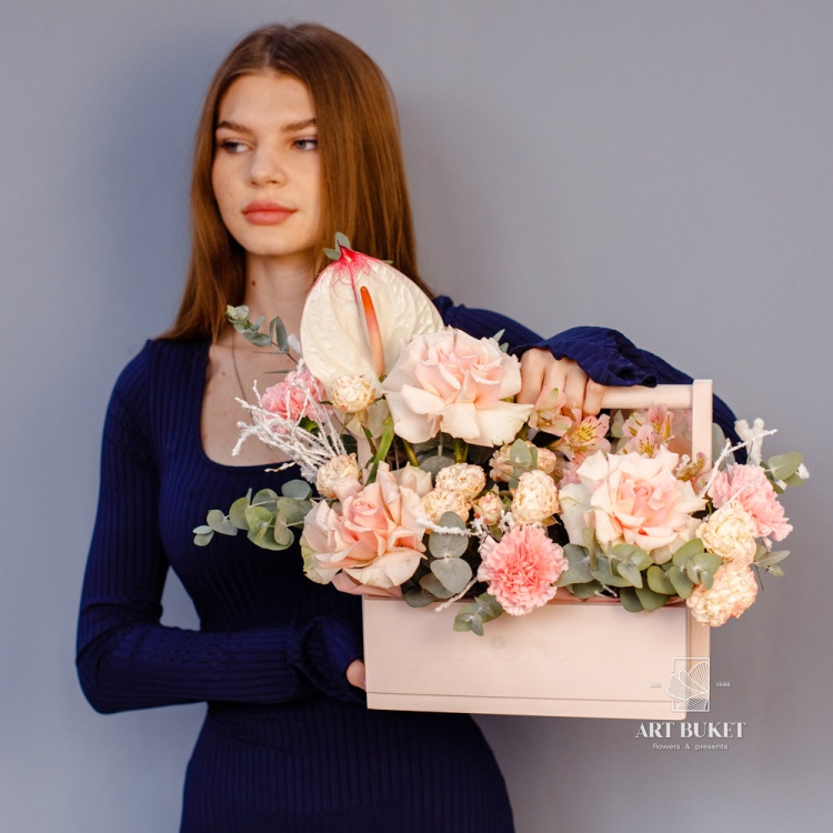 Композиция в ящике с ручкой #3