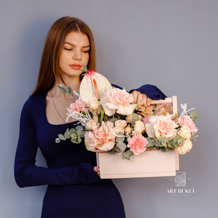 Композиция в ящике с ручкой #3