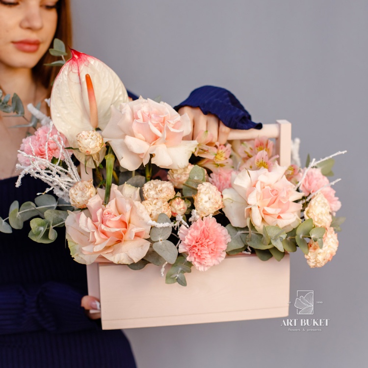 Композиция в ящике с ручкой #3