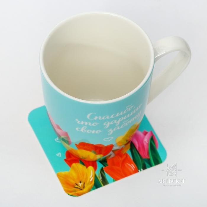 Набор "Любимая бабушка". кружка 350 мл, подставка, 11 х 10,5 см   