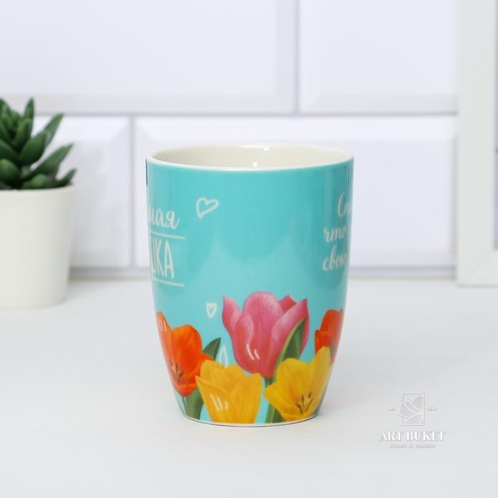 Набор "Любимая бабушка". кружка 350 мл, подставка, 11 х 10,5 см   