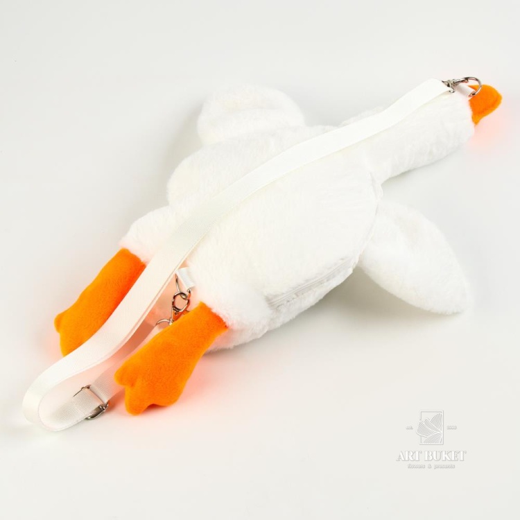 Сумка детская "Гусь" 44 см, цвет белый