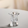 Стеклянный подсвечник на 1 свечу «Юнона», прозрачный, 6×5×4.5 см