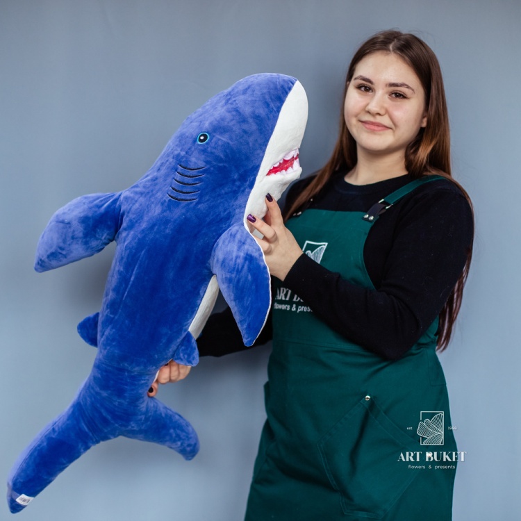 Акула синяя 70 см