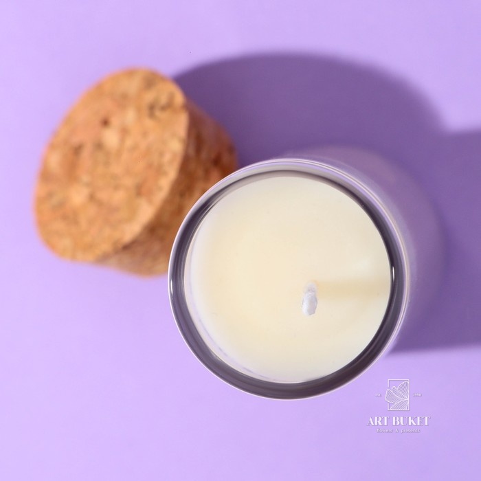 Свеча в колбе «Ваниль», высота 8 см