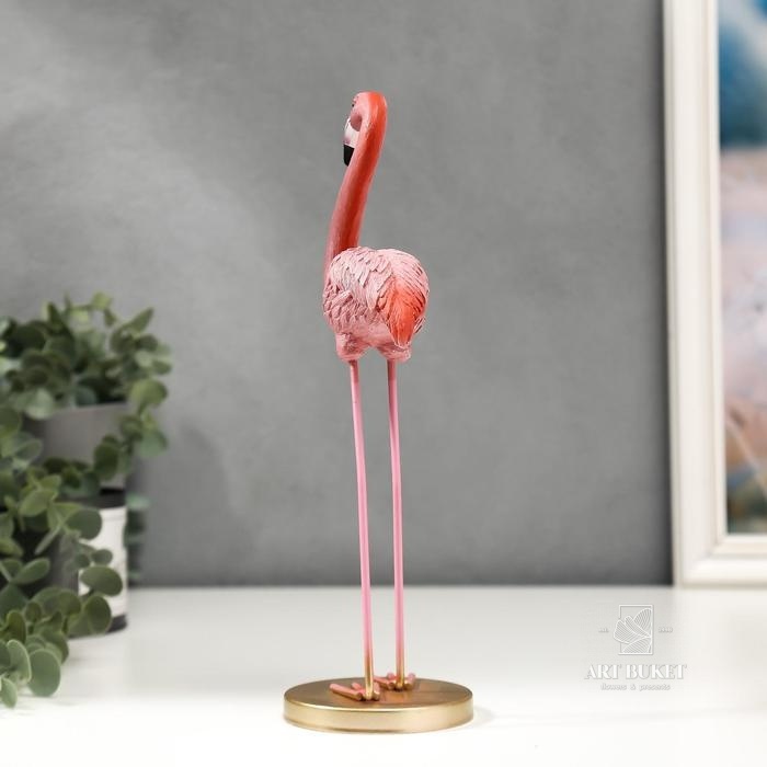 Сувенир "Розовый фламинго - важный" 28,5х8,7х8 см   