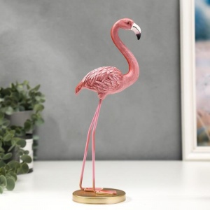 Сувенир "Розовый фламинго - важный" 28,5х8,7х8 см   