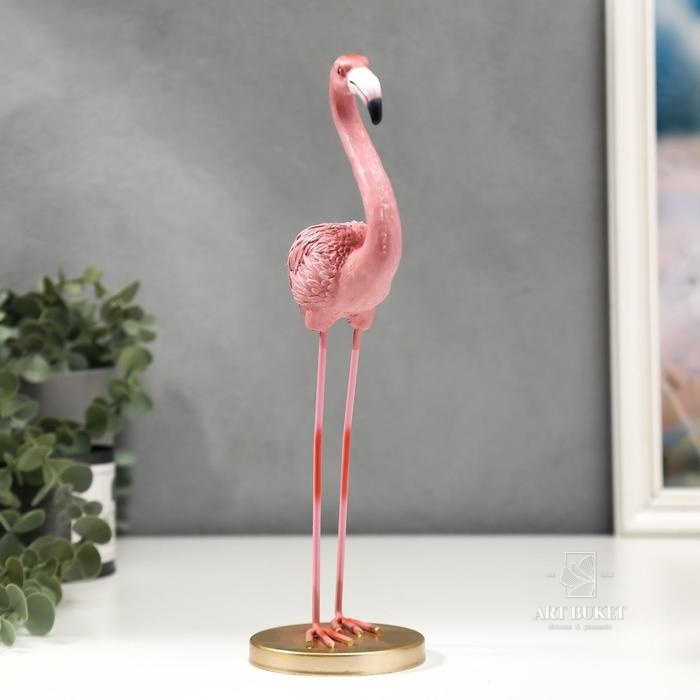 Сувенир "Розовый фламинго - важный" 28,5х8,7х8 см   