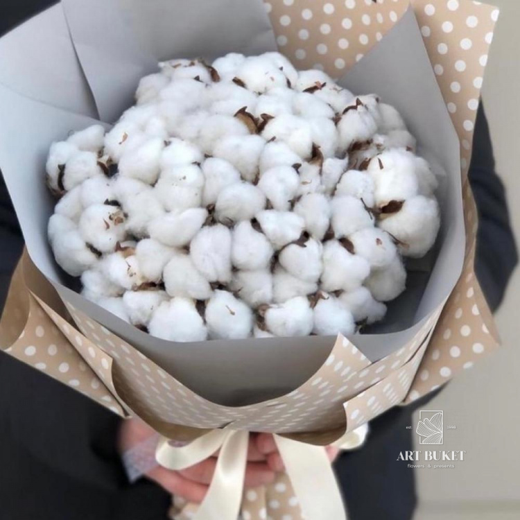 Букет из хлопка